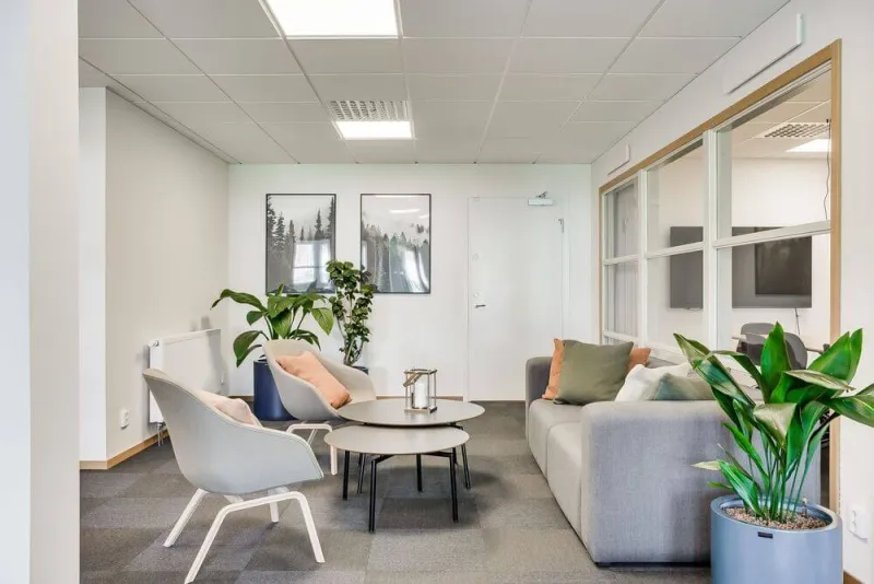 FirstOffice Hanögatan 11 lounge område