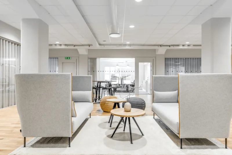 FirstOffice Ystadsvägen 17 loungeområde
